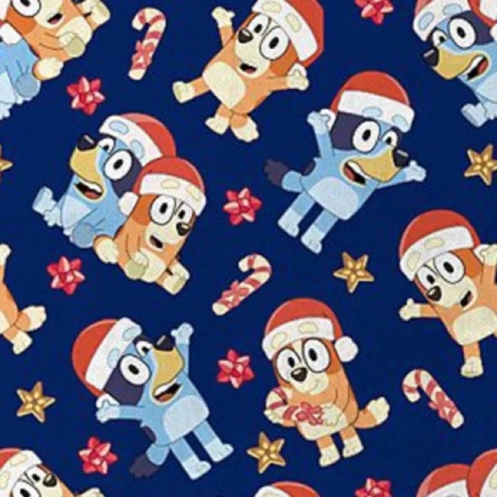 Bluey Holiday Plush Throw Blanket